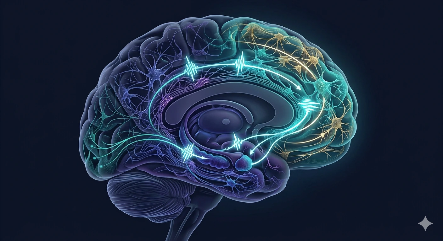 A visualization of Expecto Patronum neuroscience showing belief, memory and neural certainty